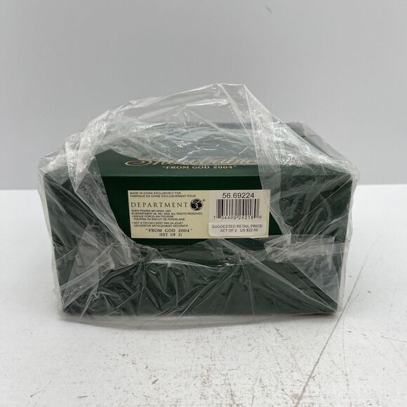 Department 56 Snowbabies "From God 2004" Set of 2 in Original Box Sealed - Picture 6 of 7